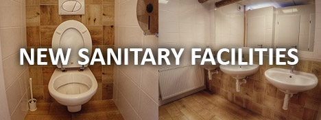 New sanitary facilities